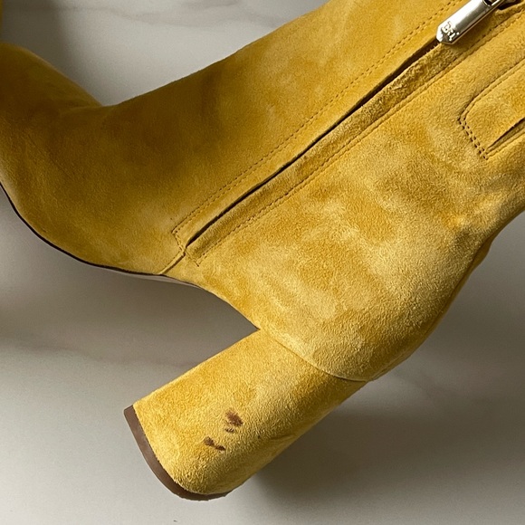 Sam Edelman yellow suede Codie boots - Picture 6 of 11